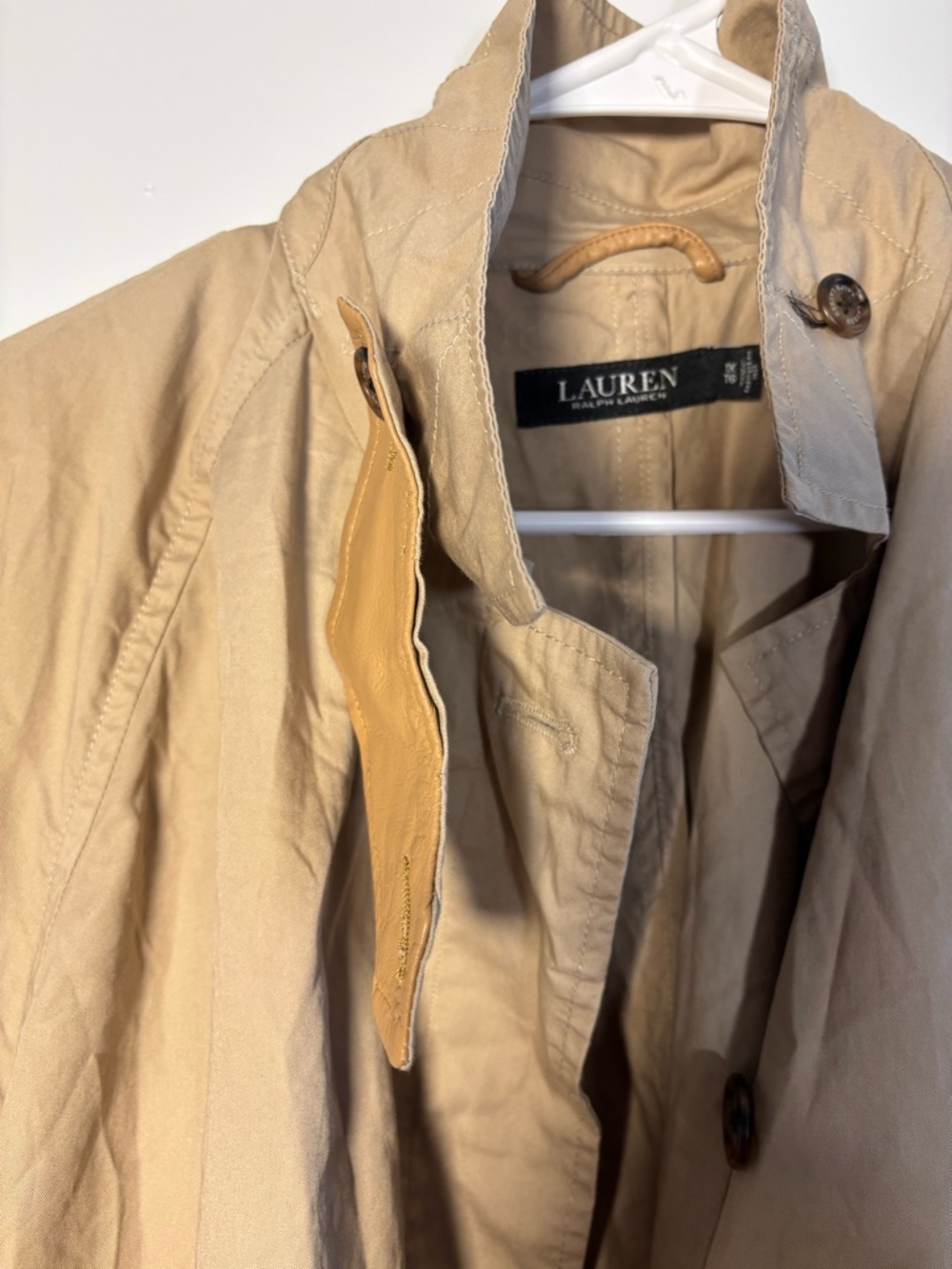 Ralph Lauren Tan Beige Trench Coat - Women's maxi Trench New W/O tags! - Picture 9 of 10